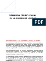 Zonas y Lugares de Riesgo en Iquitos