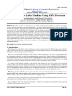 Semi Automatic Lathe Machine Using ARM Processor