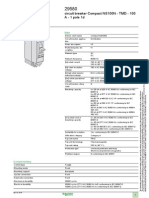 Product Data Sheet: Circuit Breaker Compact NS100N - TMD - 100 A - 1 Pole 1d