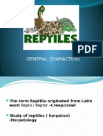 General Characters of Class Reptilia