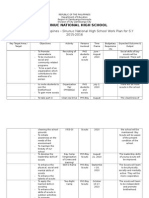 Boy Scouts of The Philippines - Sinunuc National High School Work Plan For S.Y 2015-2016