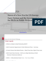 The Dawn of A New Era For US Energy: Fact, Fiction and The Investment Case For MLPs in Public Retirement Plans