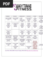 Main Class Schedule