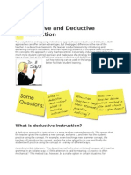 Differences Between Inductive and Deductive Instruction