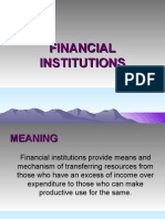 Financial. Institution & IFCI