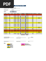 Monthly Time Sheet: Employee Name