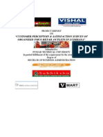 Customer Perceptoin & Satisfaction Survey of Organized FMCG Retail Outlets in Ludhiana