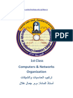 1st Class Computers & Networks Organization تاكبشلاو تابساحلا بيكرت أ ذاتس داملا ة: .م م - للاه لامج