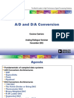 A/D and D/A Conversion: Cosimo Carriero Analog Dialogue Seminar November 2011