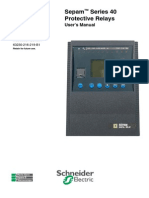 Sepam Series 40 Protective Relays: User's Manual