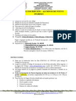 Proceso de Inscripción Nuevos Ingresos