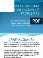 Metodologias para Priorizacion de Problemas