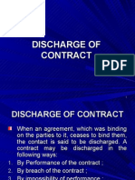 Discharge of Contract