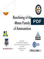 Baselining of The 40mm Family of Ammunition DTIC