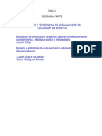 La Evaluacion en La Educacion de Adultos