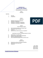 Agricultural Charges: Arrangement of Sections