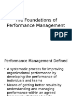 The Foundations of Performance Management