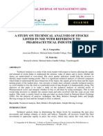 A Study On Technical Analysis of Stocks Listed in Nse With Reference To Pharmaceutical Industries-2-3