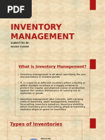 Inventory Management: Submitted By: Akash Kumar