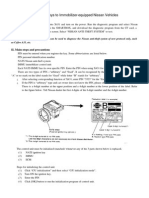 Match The Keys To Immobilizer-Equipped Nissan Vehicles: I. Operation Description