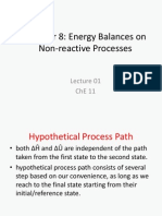 Lecture 01 Energy Balances No Reaction