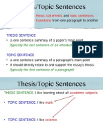 Mtel-Topic Sentence