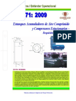 NEO-71 Estanques Acumuladores de Aire Comprimido y Compresores Estacio-Narios - Requisitos de Seg