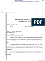 George W. Luster, Jr. VS Director Nevada Dept of Corrections, Etal - Document No. 32