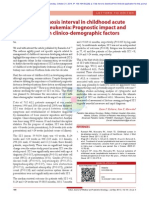 Symptom Diagnosis Interval in Childhood Acute Lymphoblastic Leukemia: Prognostic Impact and Association With Clinico-Demographic Factors