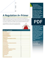 Report On Regulation A+ Primer