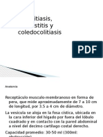 Colelitiasis, Colesistitis y Coledocolitiasis