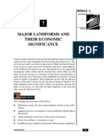 Major Landforms and Their Economic Significance: Module - 2