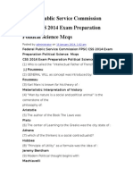 Exam Preparation Political Science Mcqs