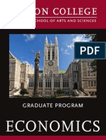 Graduate Program: Economics