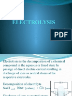 Electrolysis: Ashwini .P Puc B