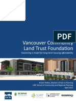 Vancouver Community Land Trust Case Study April 2015