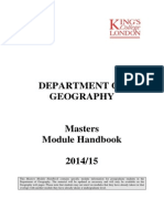 Masters Module Handbook