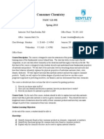 Syllabus-Consumer Chemistry - NASC 121