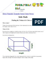 Kids Math - Finding The Volume of A Cube or Box