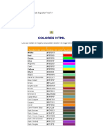 Codigo Color HTML