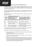 Definition of MSME and State Financial Institutions