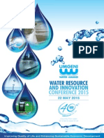 UW Water Resources and Innovation Conference 2015