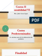 Costos Predeterminados Introducción