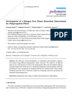 Polymers: Development of A Halogen Free Flame Retardant Masterbatch For Polypropylene Fibers