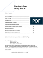 ManualPX 80 Disc Stack Centrifuge PDF