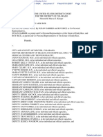 Estate of Emily Rice Et Al v. Denver, City and County of Et Al - Document No. 7