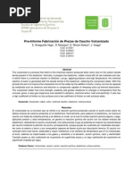 Pre-Informe FabricaciÃ N de Piezas de Caucho Vulcanizado