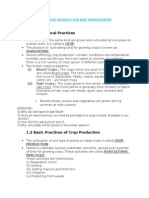 1.1 Agricultural Practices: CH 1: Crop Production and Management