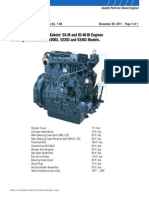 Torque Specifications For Kubota 03-M and 03-M-DI Engines Including D1503, D1703, V2003, V2203 and V2403 Models