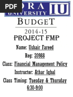 Budget Pakistan 2015 Question/Answers